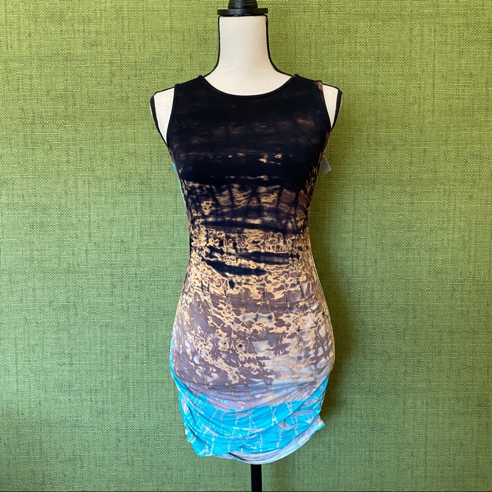 Tie-Dye Body Con Dress